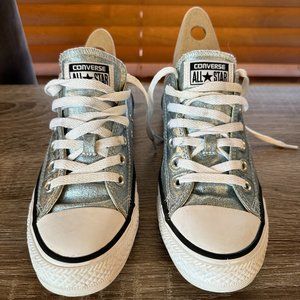 CONVERSE Chuck Taylor All Star Unisex Sneakers - Metallic Blue, W 7.5, M 5.5